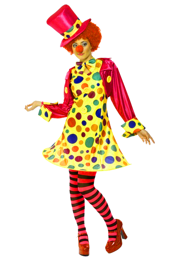 female clown transparent background #39822