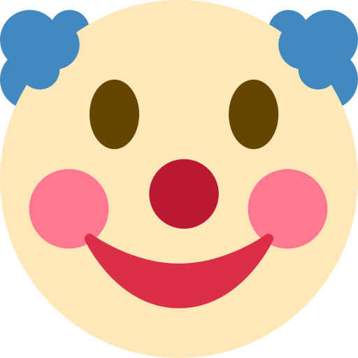 clown face emoji png 39862