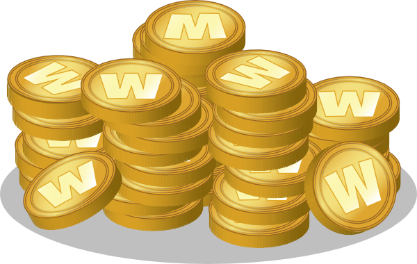 gold coins clip art clkerm vector clip art online #16599