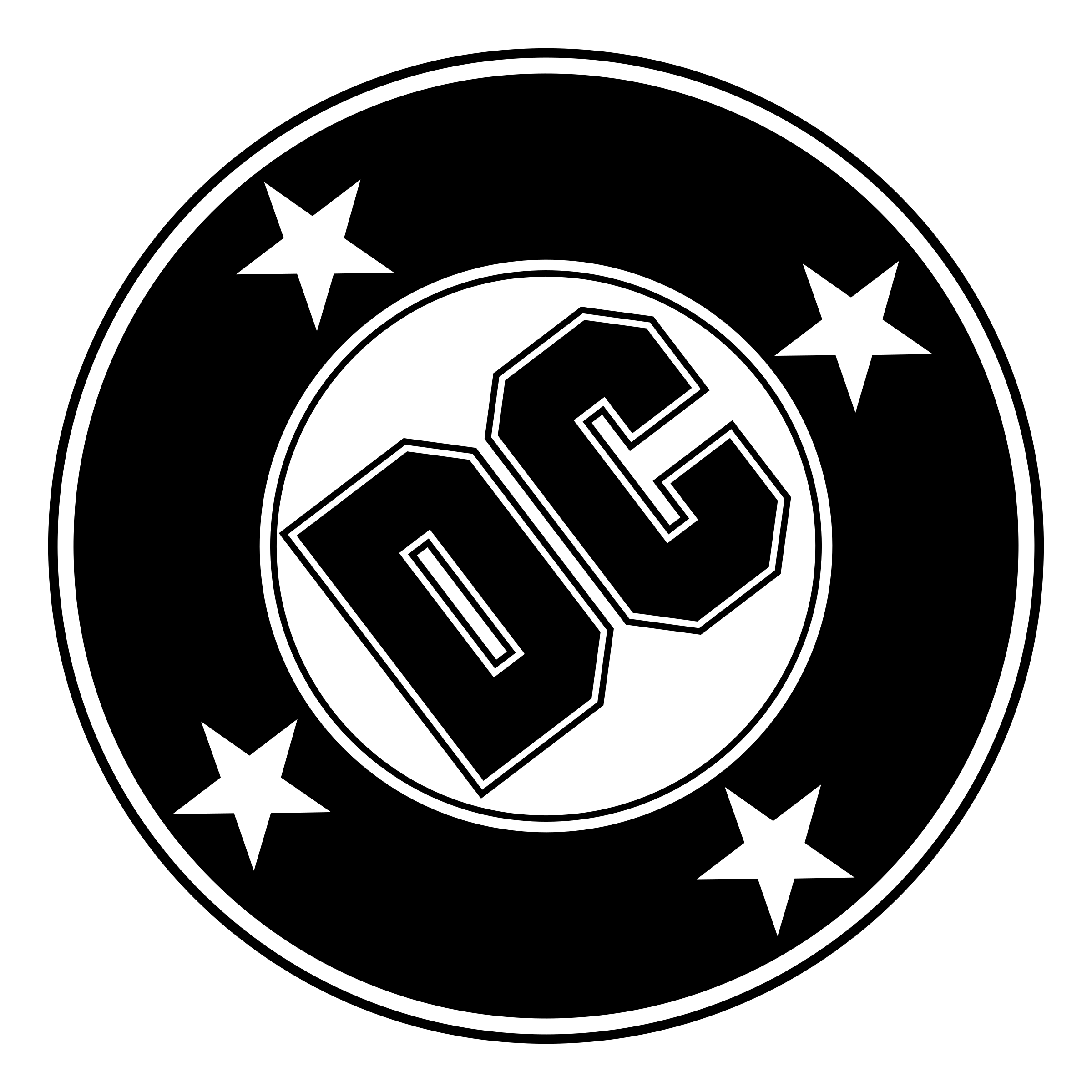 Black DC comics logo png #40809
