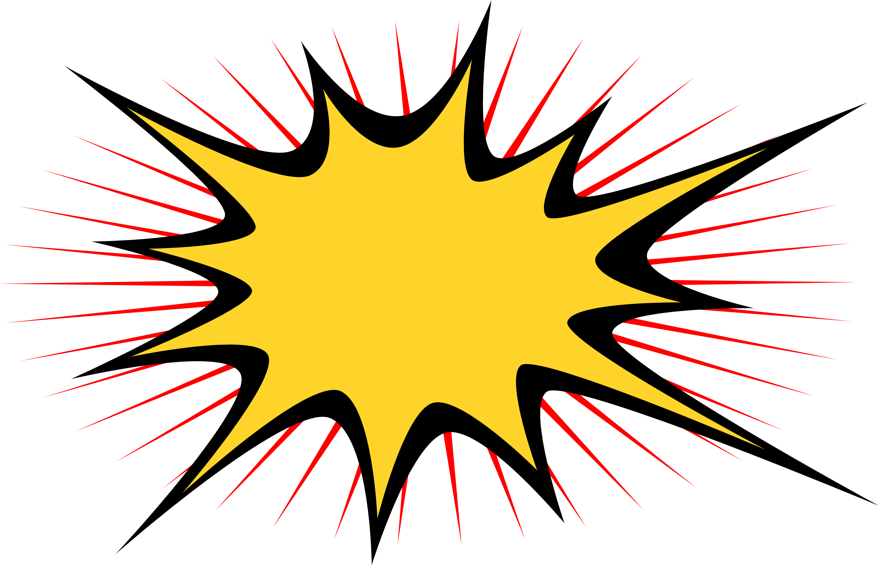 comic boom explosion blank vector png transparent #40804