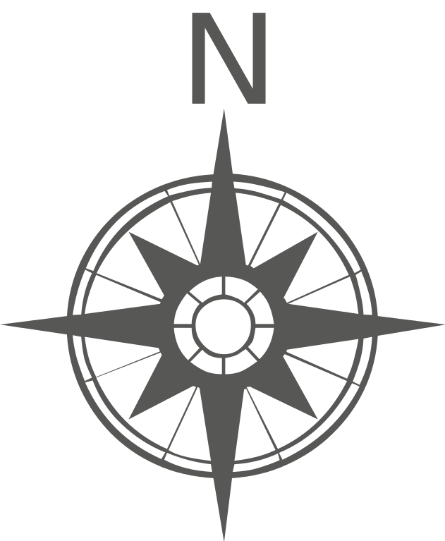 gray compass rose n location png #17120