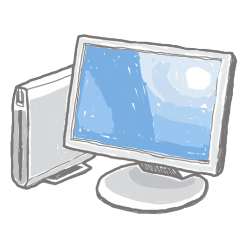 computer icon drawing 11086