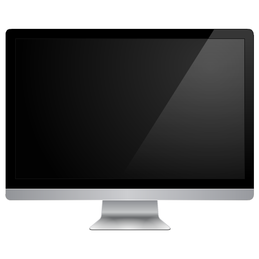 computer icon black monitor 11094