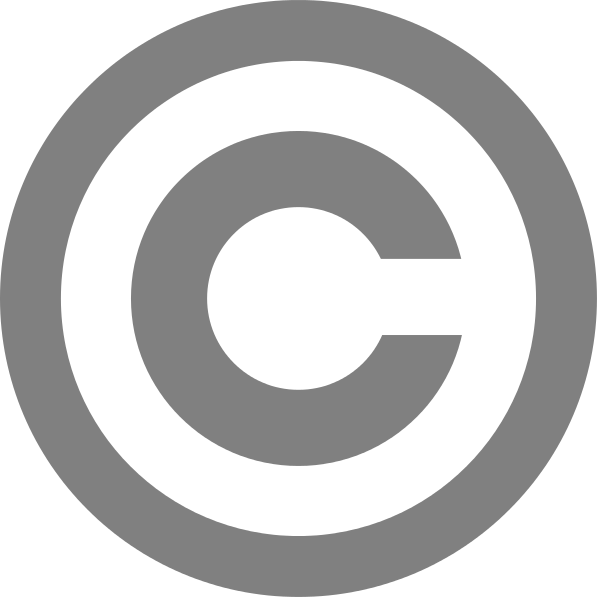 grey copyright icon download web site footer #28786