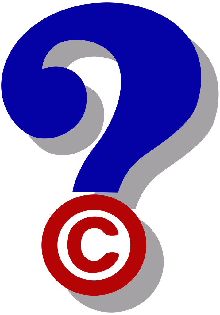 blue question with copyright logo png #28809