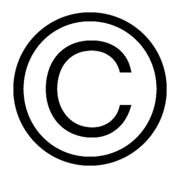 copyright symbol printing and intellectual property rights issues #34664