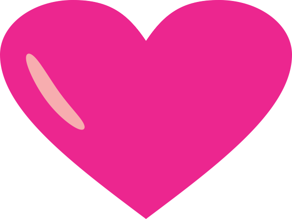 coração rosa fundo transparente 40587