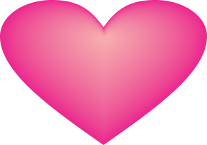 coração rosa png transparente #40562