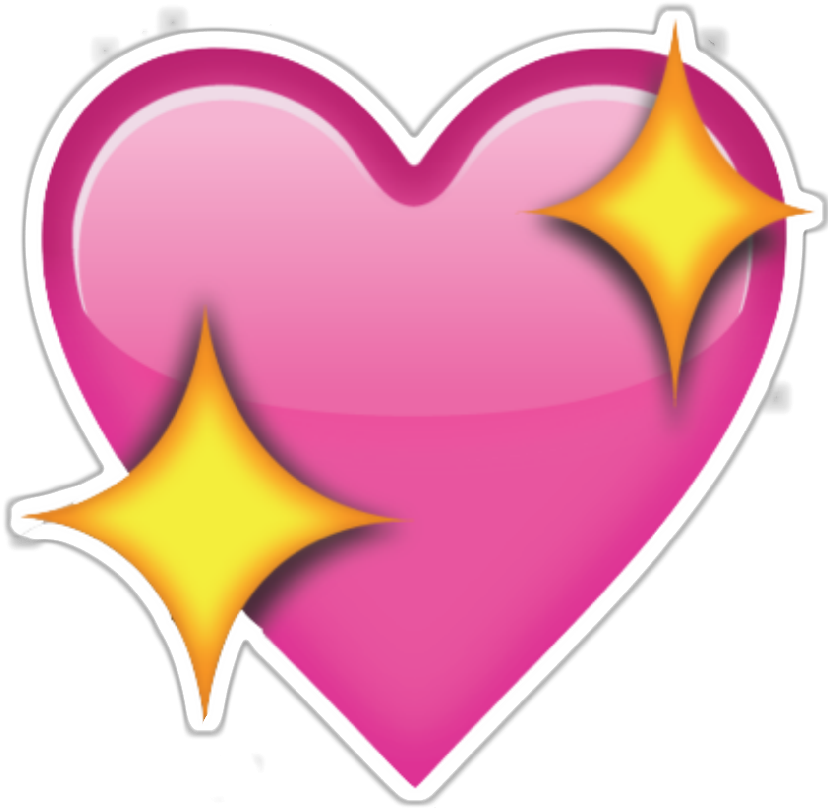 Imagens transparentes de estrela emoji no coração rosa #40573