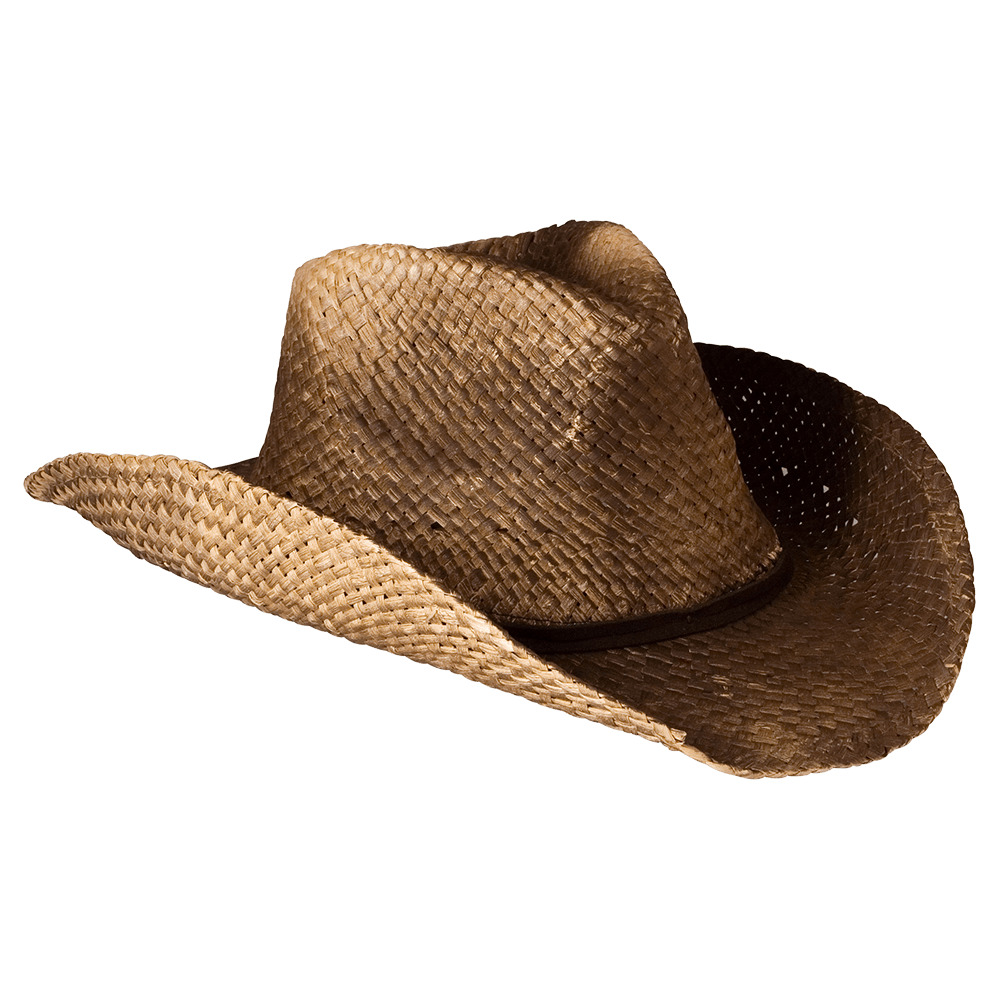 wicker weave cowboy hat transparent #41994