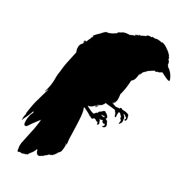 crow silhouette crow tote tee #27609