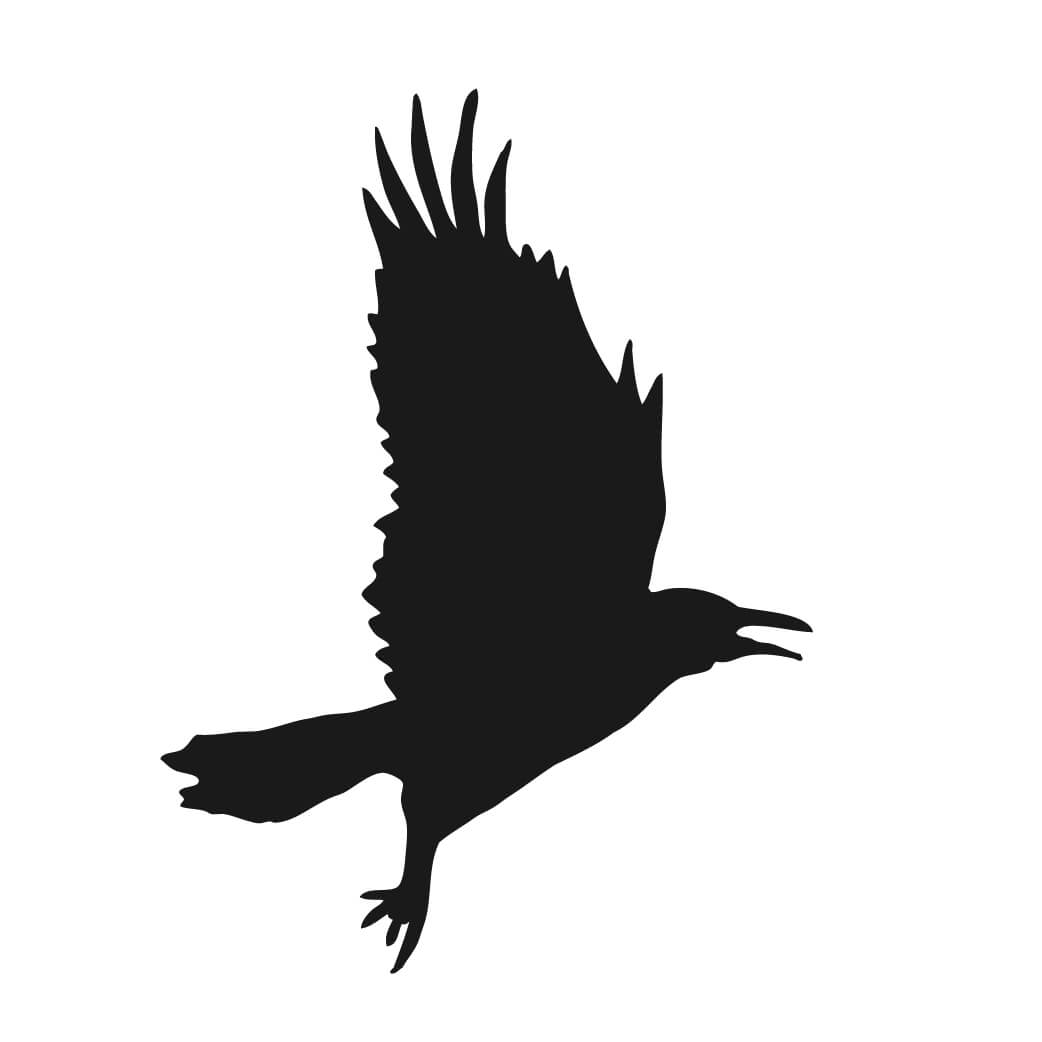 crow silhouette, raven silhouette cliparts download clip art #27627