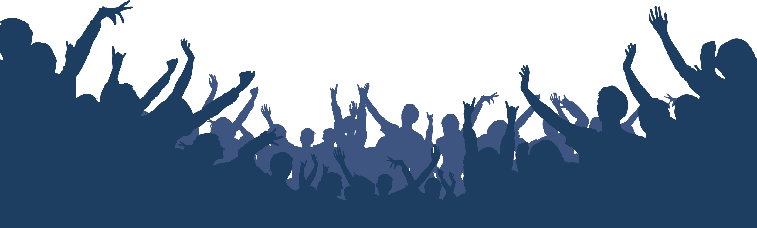 crowd silhouette png