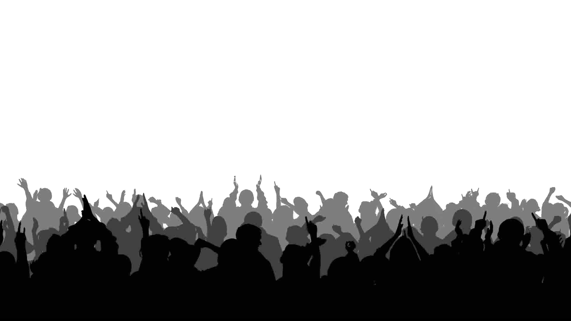 crowd silhouette png