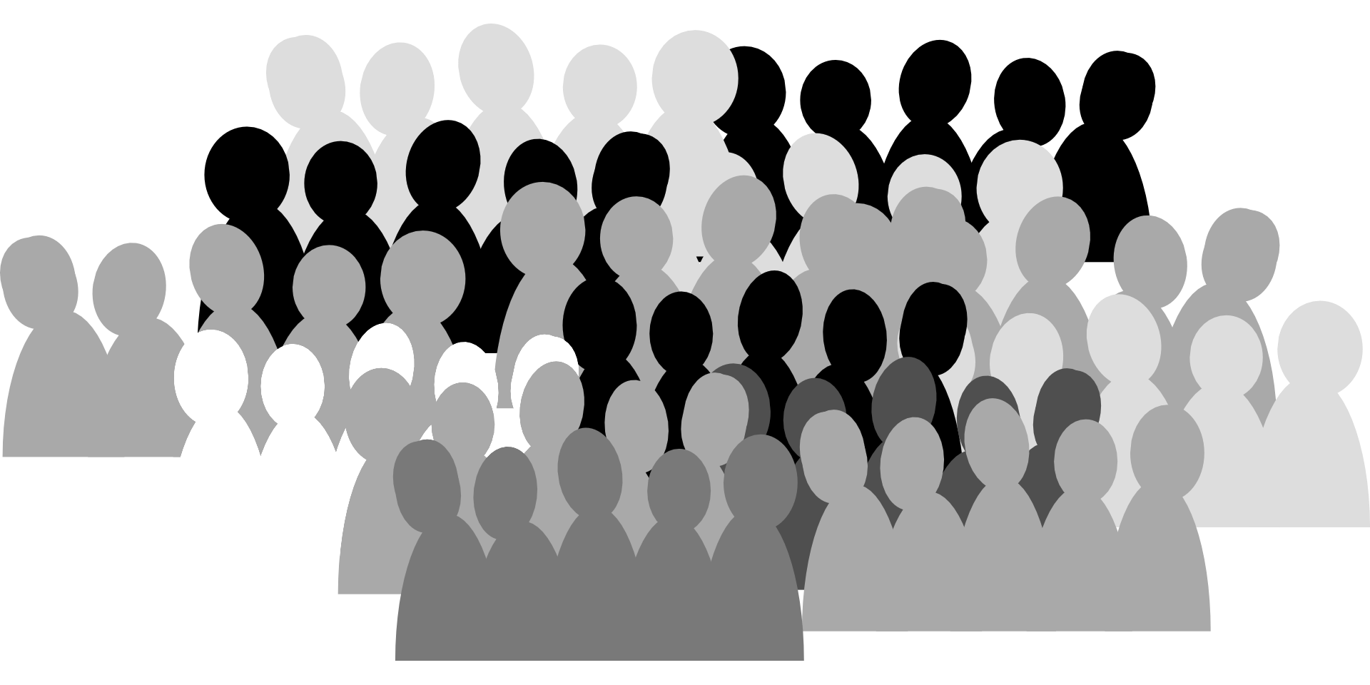 crowd silhouette png #27571