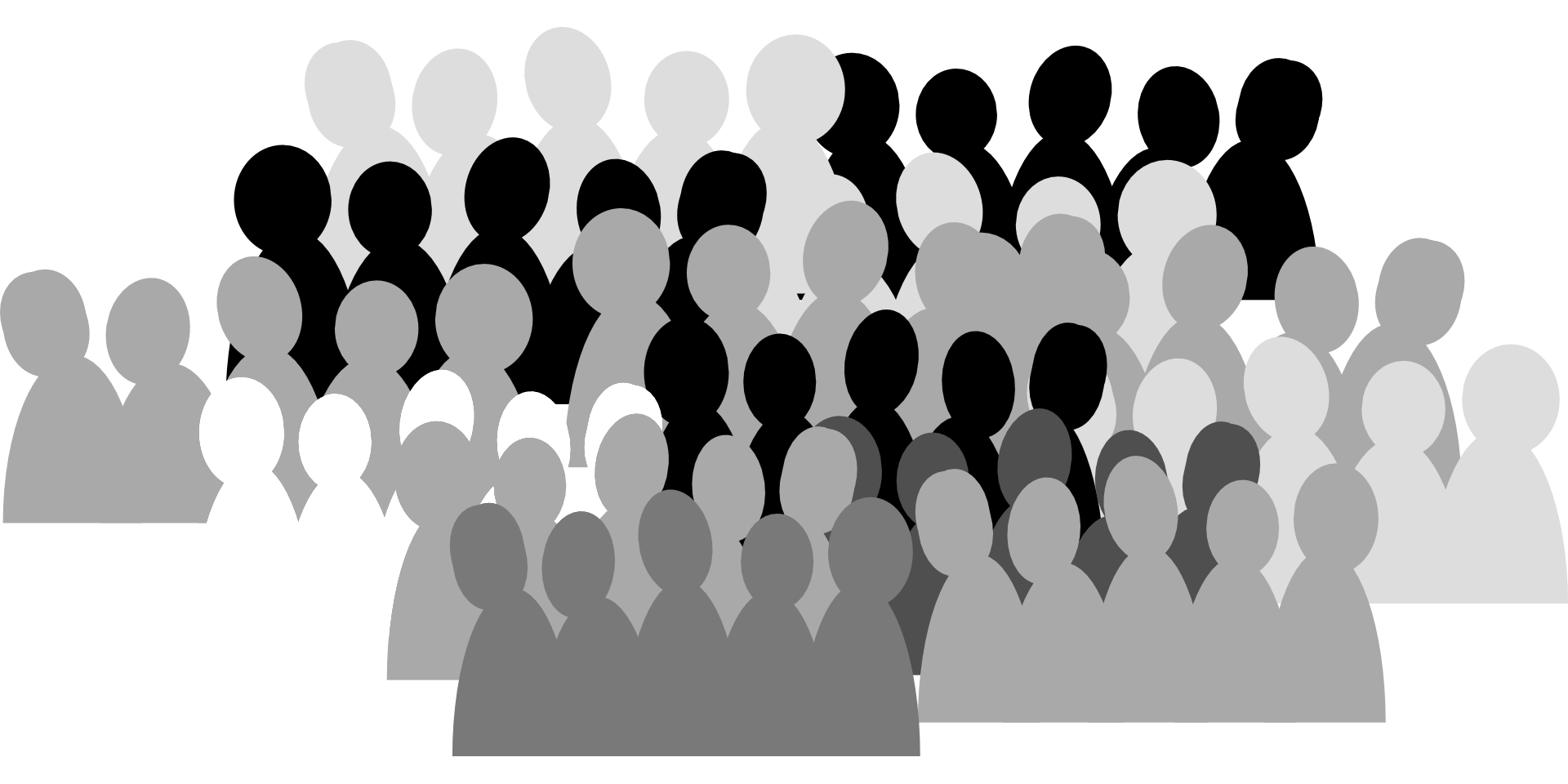 crowd silhouette png