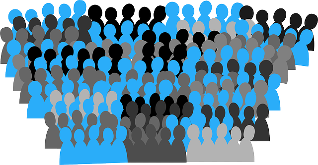 vector graphic crowd people democracy community #27581