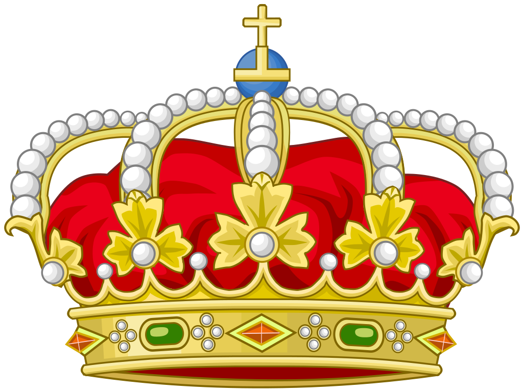 red heraldic royal crown spain transparent png image #10780