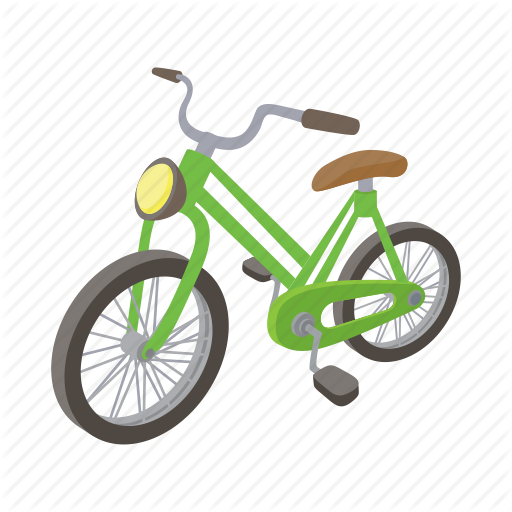 bicycle bike cartoon cycle ride sport wheel icon #14932