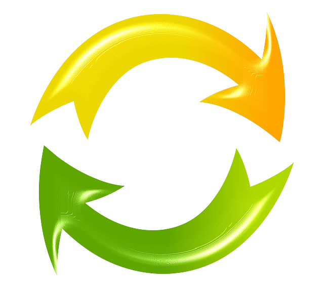 refresh reload cycle arrows green yellow #14867