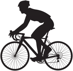 cyclist silhouette png png images #30731