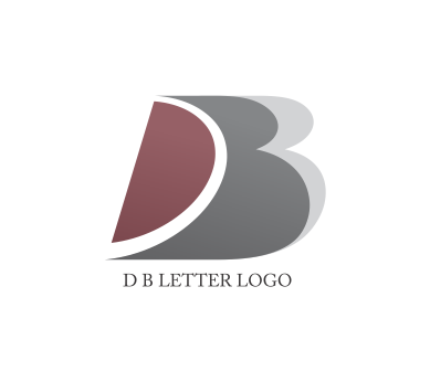 D B monogram logo design symbol png #1370