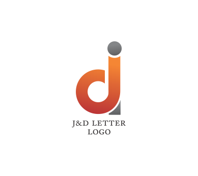 d letter psd logo design download #1362