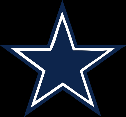 dallas cowboys star on black background #1096