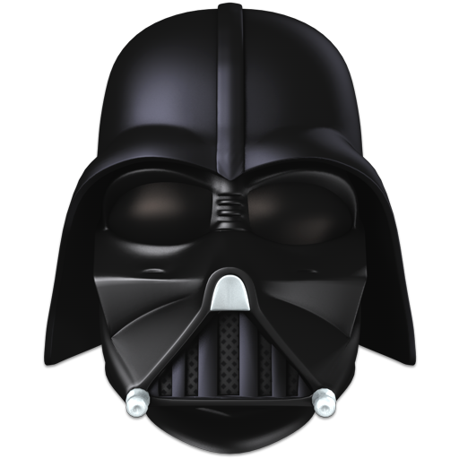 darth vader front icon dark side mask icons softiconsm #18585