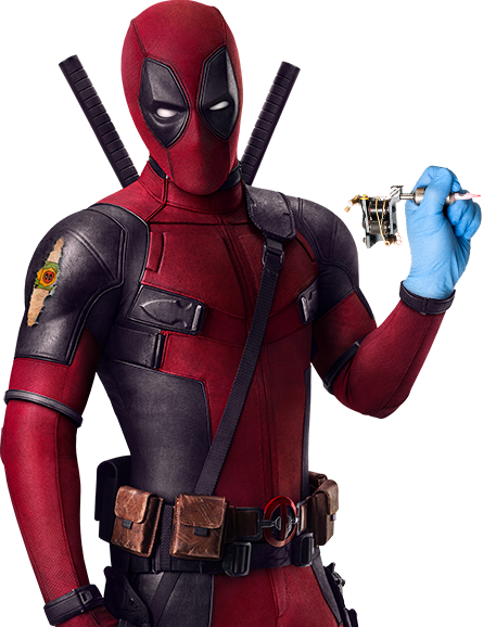 deadpool offering tattoos ccxp sao paulo #14377