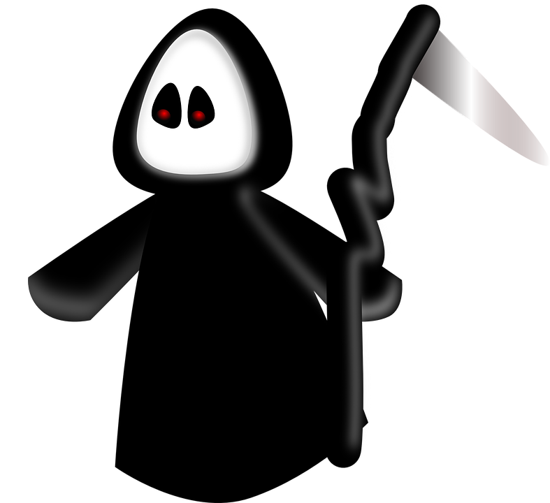 reaper death dead vector graphic pixabay #37225
