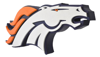 denver broncos 3d logo wall sign png #6322