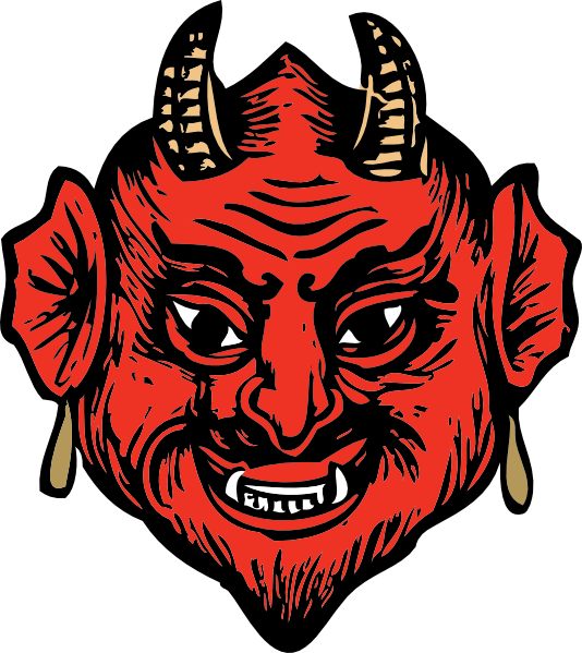 devil head clip art clkerm vector clip art online #35253