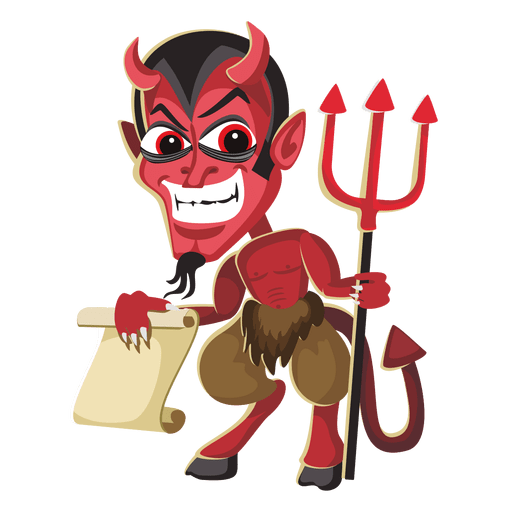 halloween devil character transparent png svg vector #35278