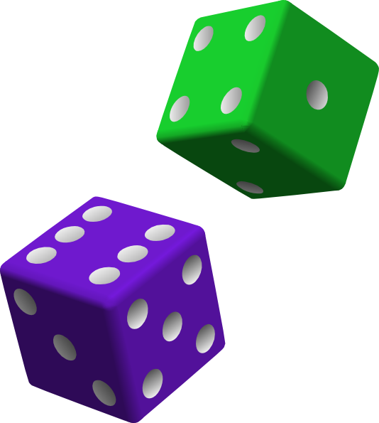 green and purple dice clip art clkerm vector clip art online royalty domain #30535