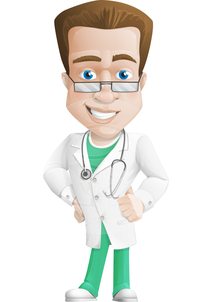 expert male doctor cartoon vector character aka isaac #14098