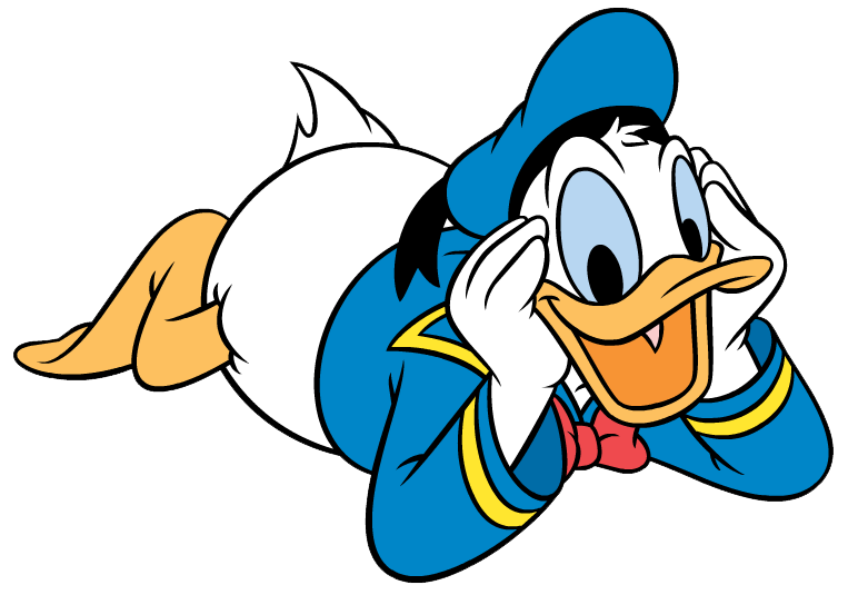 donald duck clipart joyful pencil and color donald #25598