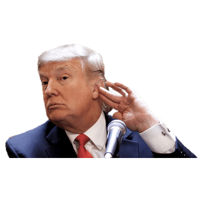 donald trump listening png transparent #18768