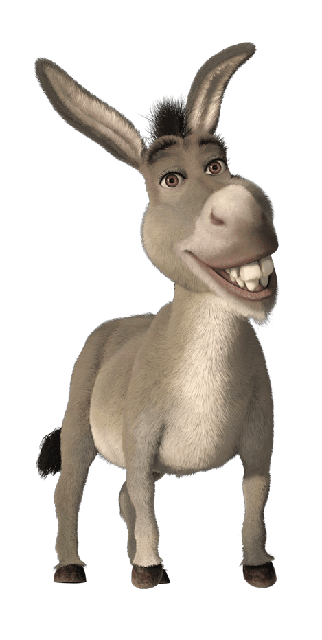 donkey cartoon characters madagascar and shrek png #37040