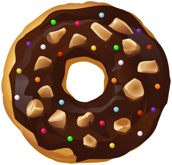 chocolate donut transparent png clip art image gallery #19316