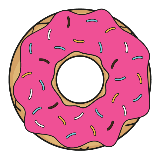 donut sticker just stickers just stickers #19323