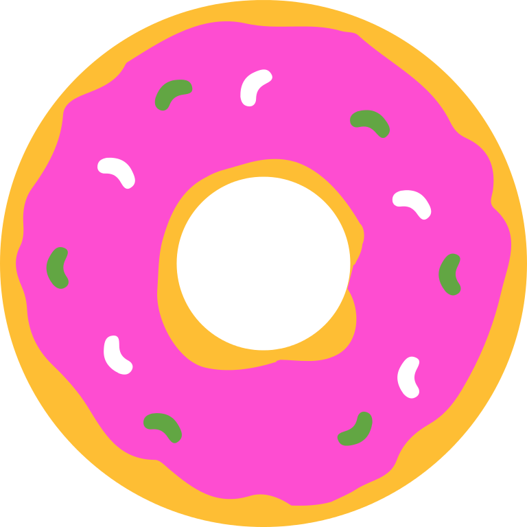 pink simpsons donut transparent image download #19213