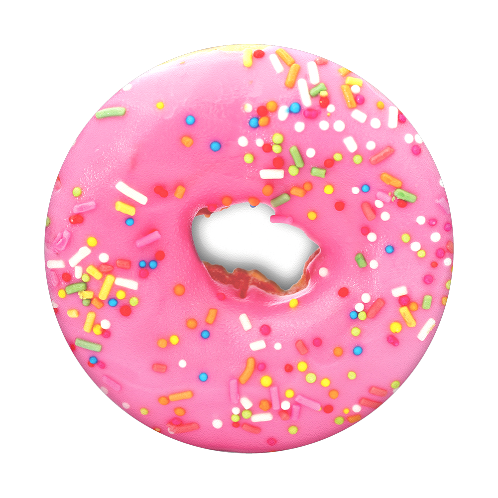 pink donut popsockets popgrip #19224