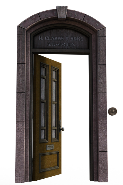 Open door PNG transparent image download, size: 1041x2693px