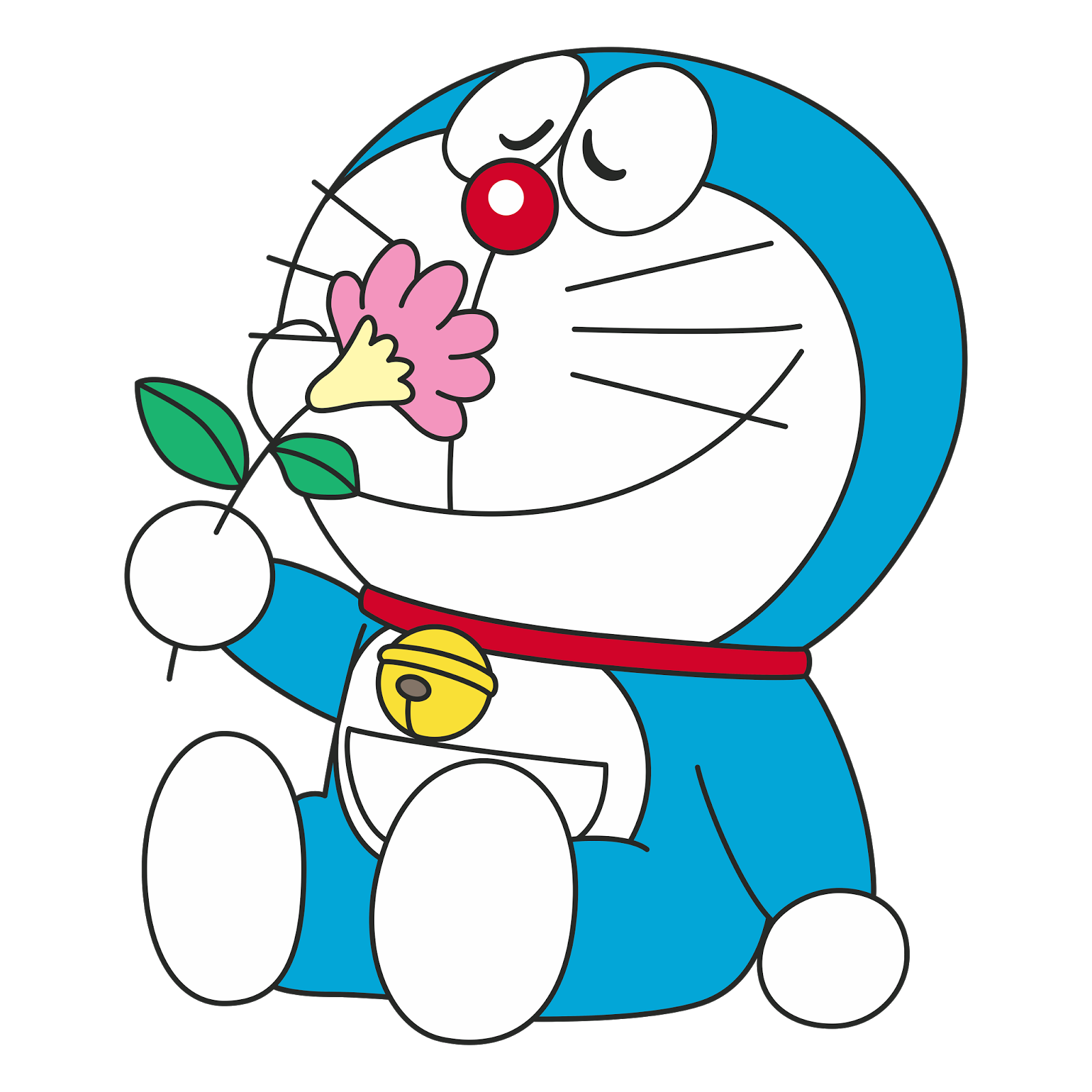 Doraemon Character Sniffing Flower #40677