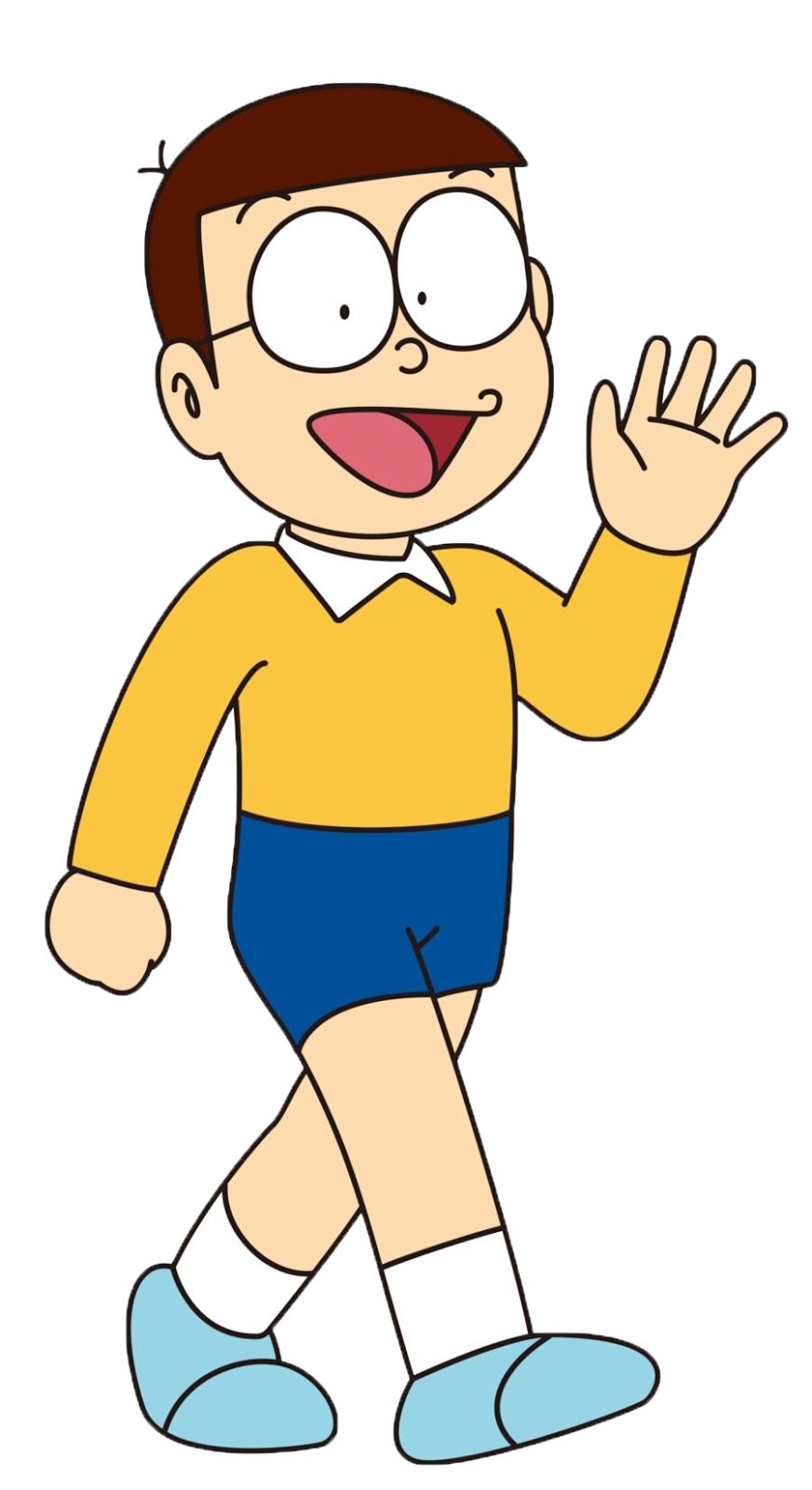 Nobita Doraemon In Short Shorts, say hello, hands, cartoon characters doraemon #40657