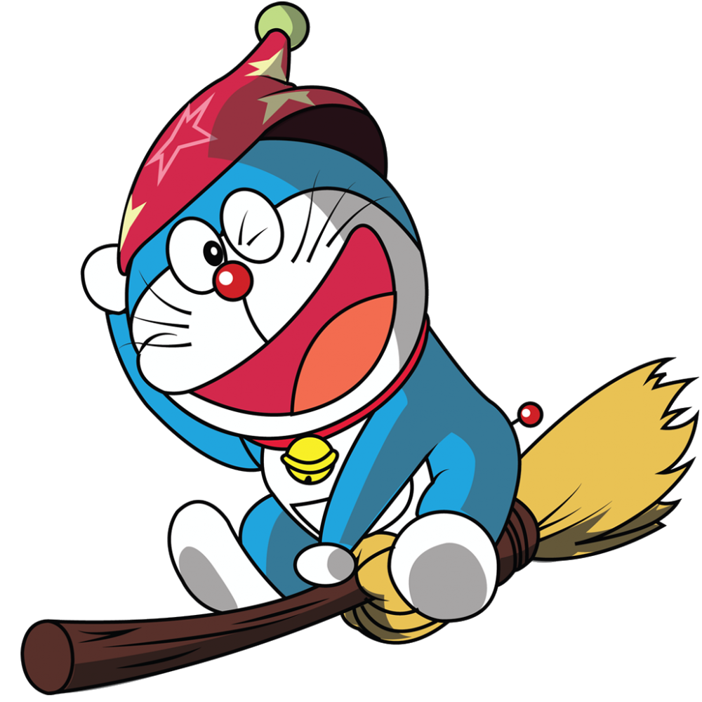 Flying Broom and doraemon png #40676