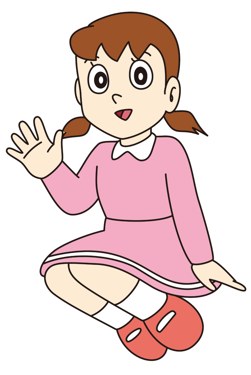 pink dress, shizuka, cartoon, characters, doraemon #40683