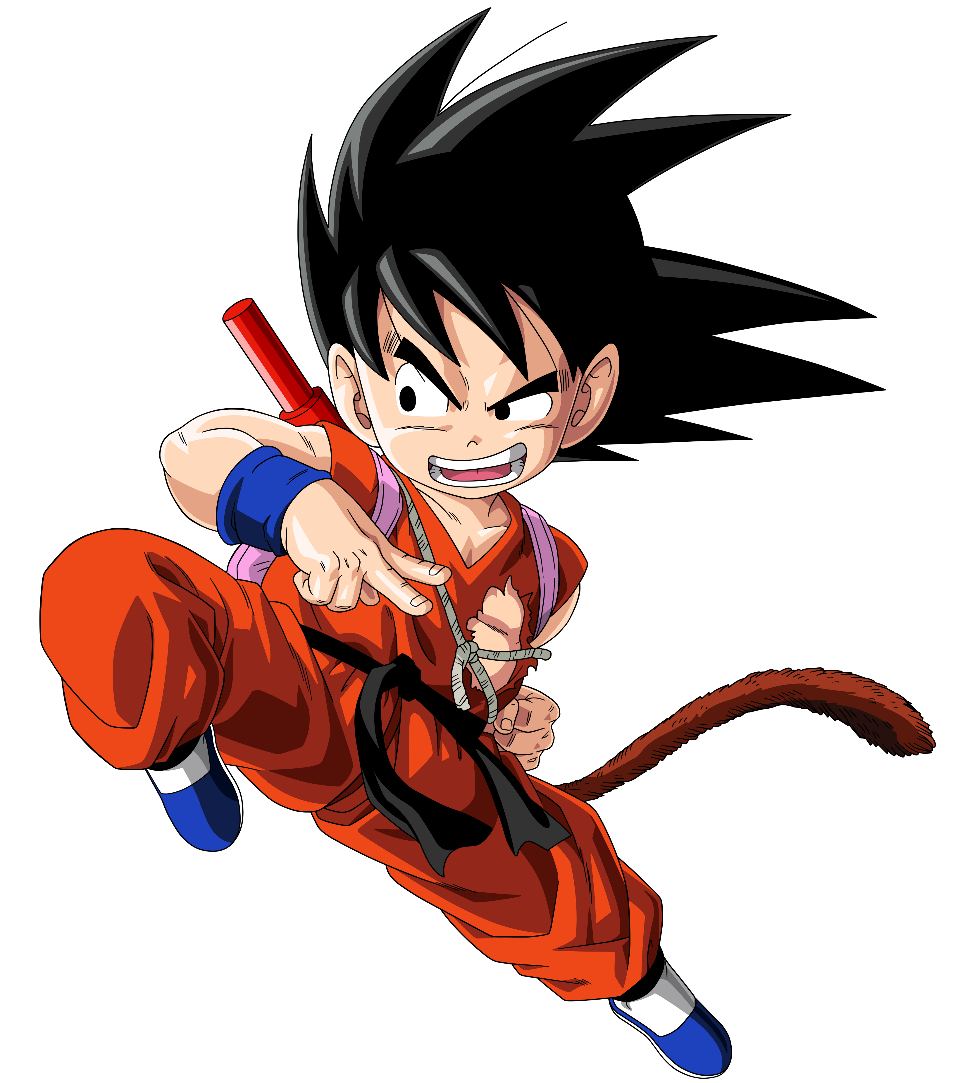 dragon ball fight kick goku png #42696